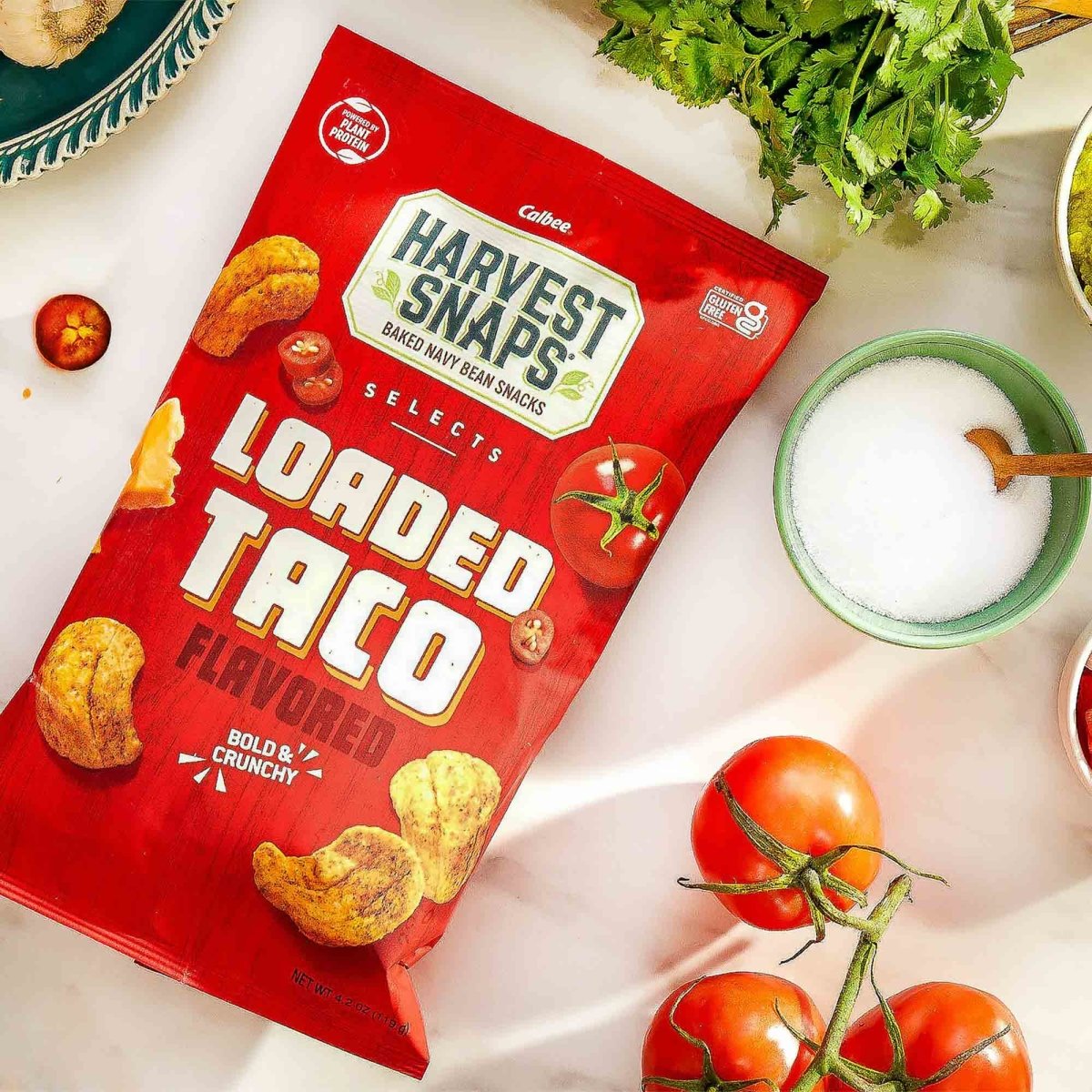 Selects Loaded Taco - Calbee Harvest Snaps