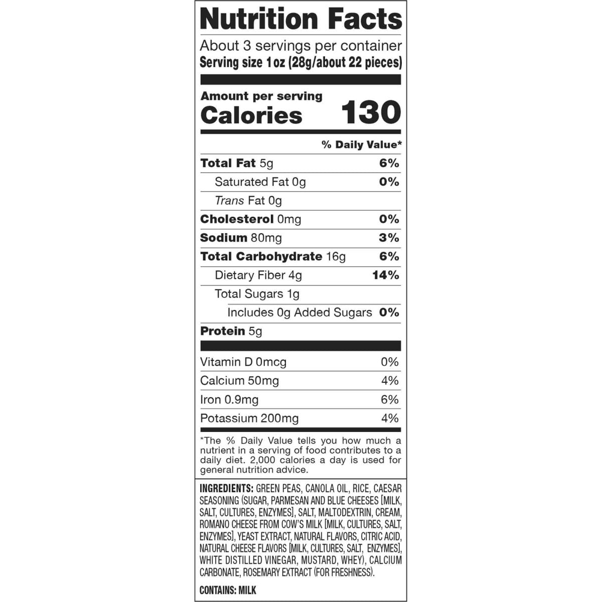 Snack Crisps Caesar - Calbee Harvest Snaps