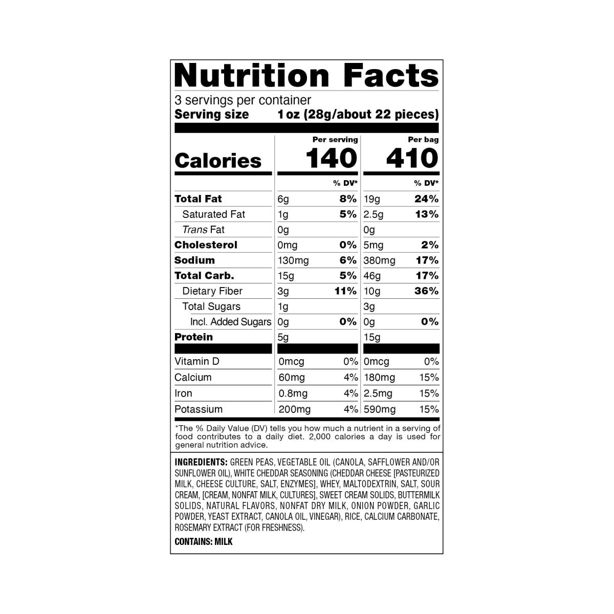 Snack Crisps White Cheddar - Calbee Harvest Snaps