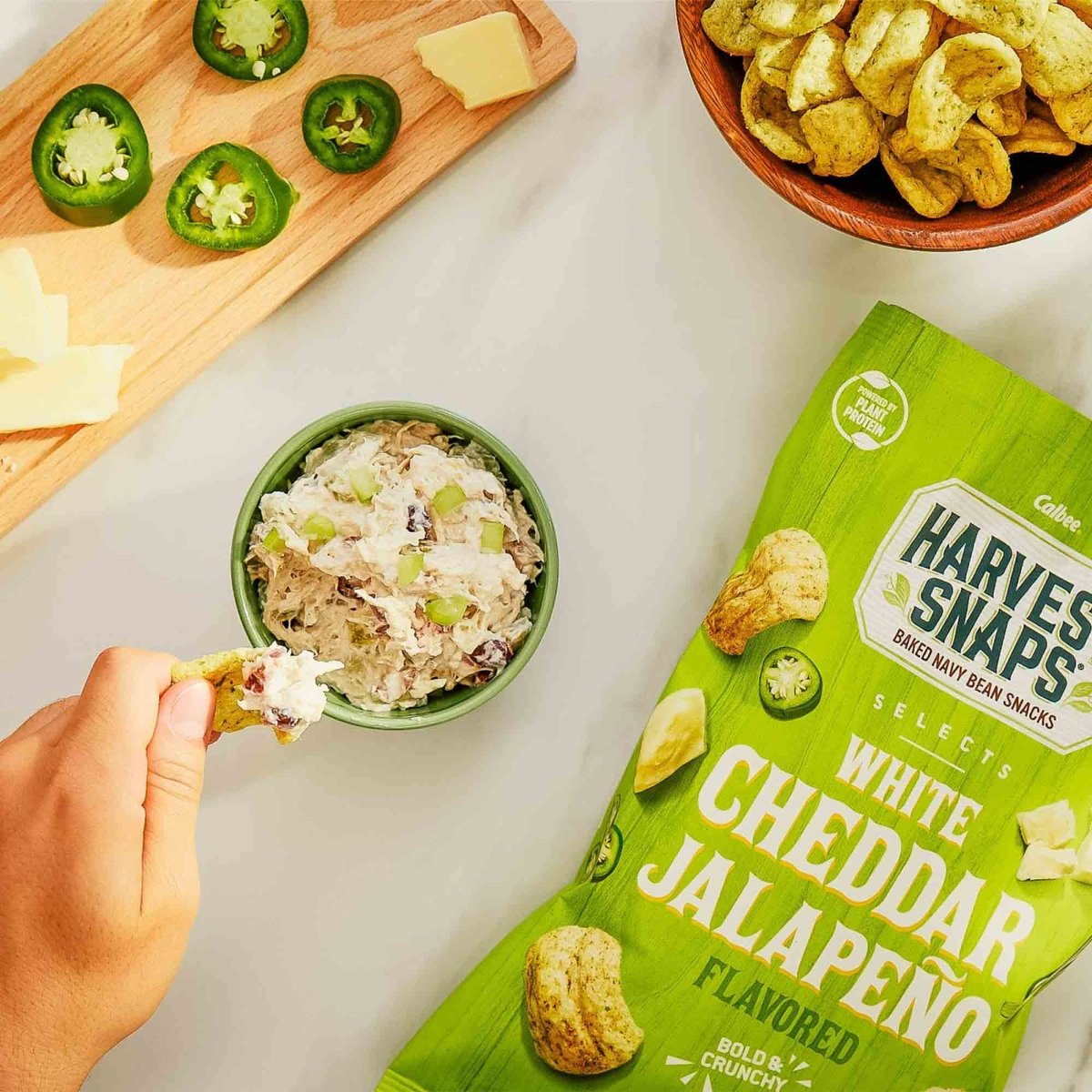 Selects White Cheddar Jalapeno - Calbee Harvest Snaps